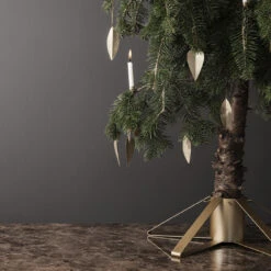 Ferm LIVING Ornements D'arbre De Noël Leaf Brass -House Doctor 30627 01 04 bb50968272