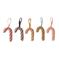 OYOY Décoration De Noël Christmas Sugar Canes Lot De 5