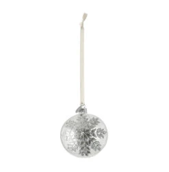 Boule De Noël Cadelia Fleur De Glace Ø8 Cm