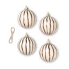 Ferm LIVING Boules De Noël Lines Ø8 Cm Lot De 4