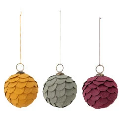 Bloomingville Boule De Noël Pau Ø7,5 Cm 3 Pièces