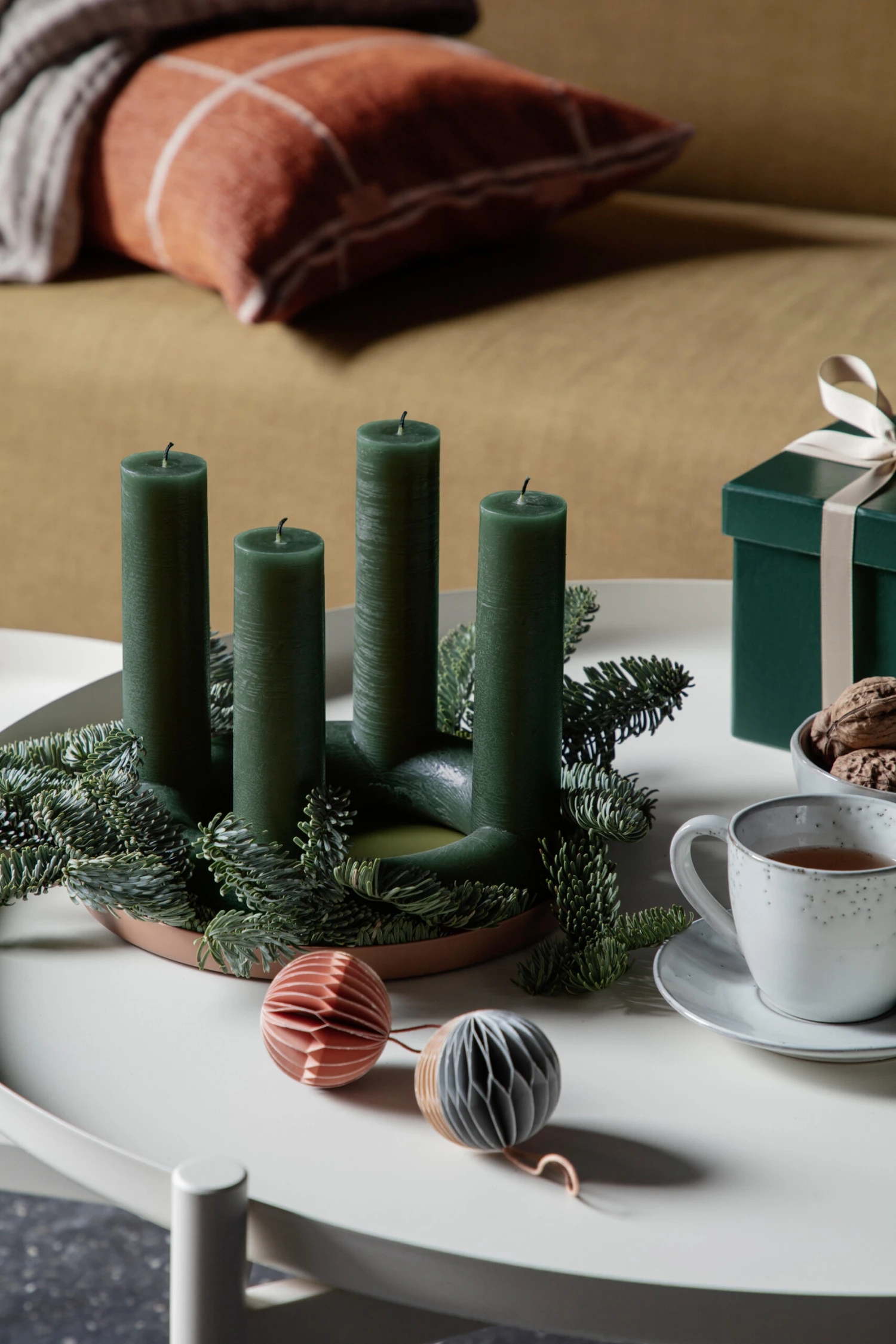 Broste Copenhagen Boule De Noël Ball Honeycomb Ø5 Cm 6 Pièces 2 Broste Copenhagen Boule De Noël Ball Honeycomb Ø5 Cm 6 Pièces – Image 2