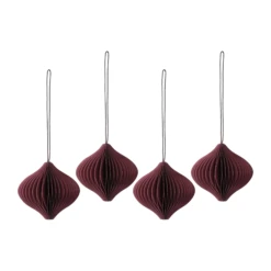 Boules De Noël Onion Lot De 4